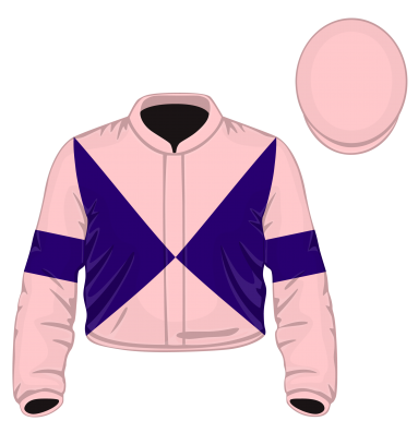 Pink and purple racing silks