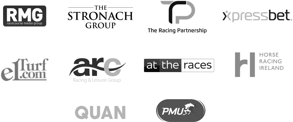 List of racing rights holders including at the races, QUAN, and RMG